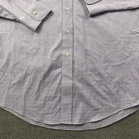Brooks Brothers Shirt Adult Size 16.5 - 35 Check Button Up Long Sleeve Casual - Picture 6 of 13